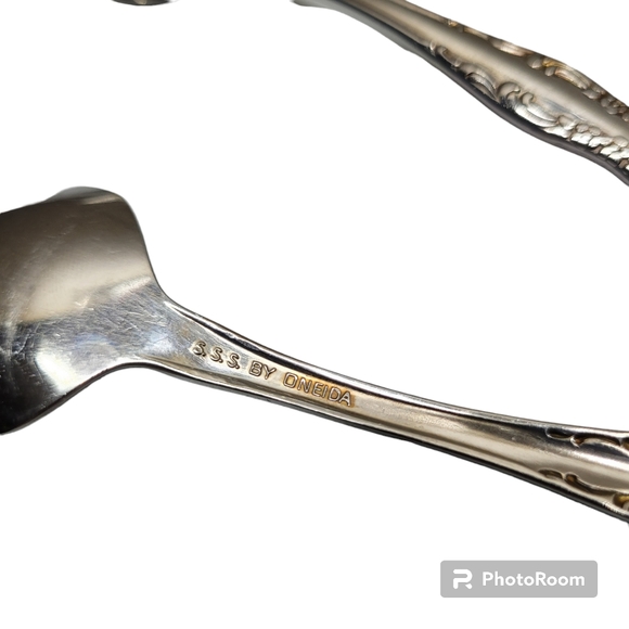 *M5 Onieda silverwear 7" soup dinner spoons Bourbon style pattern set o… - Picture 5 of 9